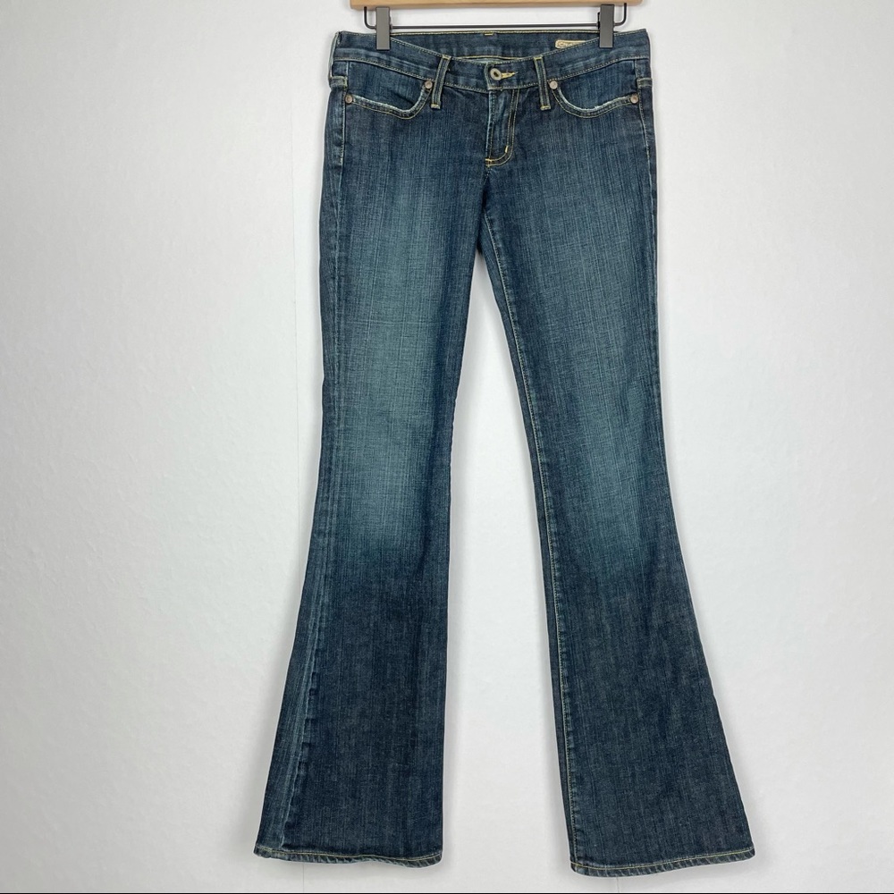 Chip & Pepper Walk of Shame Low Rise Dark Wash Flare Jeans